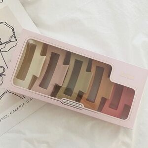 5 Matte Jumbo Clips in A Box - Coral color set